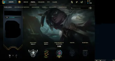 CONTA LOL PRATA IV LVL 36 6 SKINS