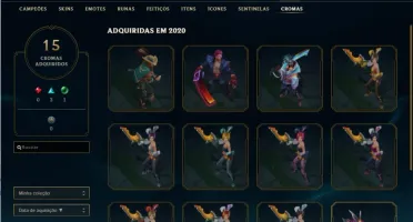 Conta LoL 304 skins, Diamante 4, 149 Campeões