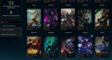 CONTA LEVEL 25 BOM PARA SMURF COM MUITAS SKINS E CHAMPS.