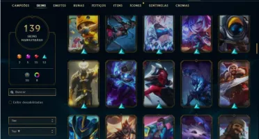 Conta Unranked com 116 Champs e 139 Skins + 3 Prestigios