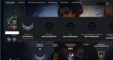Conta Unranked com 116 Champs e 139 Skins + 3 Prestigios
