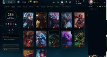 Conta Lol 100% Segura | Full Acesso | 286 Skins | Todos Camp