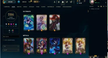 Conta Lol 100% Segura | Full Acesso | 286 Skins | Todos Camp