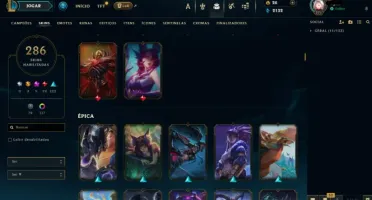Conta Lol 100% Segura | Full Acesso | 286 Skins | Todos Camp