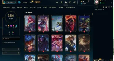 Conta Lol 100% Segura | Full Acesso | 286 Skins | Todos Camp