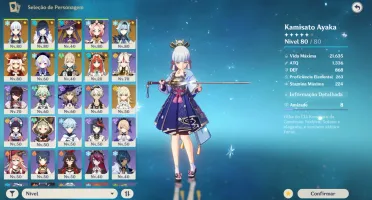 Genshin Impact AR 53 Yelan - Ayaka - Eula - Nilou e mais