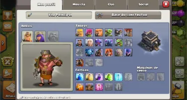 Clash of Clans - CV9 SemiFull, Rei 15/Rainha 15 - Barato!