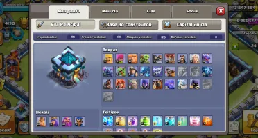 Conta Clash of clans cv 13 quase Full