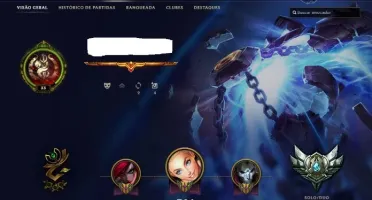 conta prata ll s6 e s7 ouro- Skin Vitoriosa graves maokai