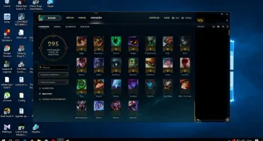 CONTA LOL PRATA 1 COM BORDA GOLD S6 [123 CHAMPS] (44 SKINS)