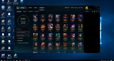 CONTA LOL PRATA 1 COM BORDA GOLD S6 [123 CHAMPS] (44 SKINS)