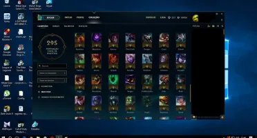 CONTA LOL PRATA 1 COM BORDA GOLD S6 [123 CHAMPS] (44 SKINS)