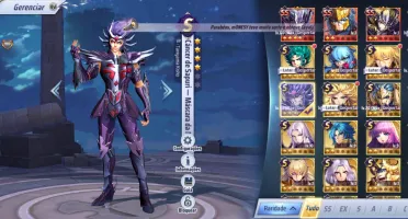 Cc Saint Seiya Serv A141 Com Ótimos Cavaleiros E 700 🌟