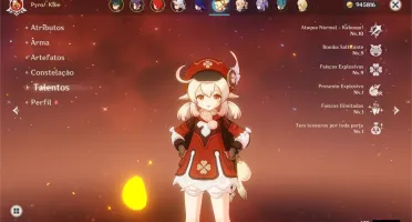 Xiao, Klee, Raiden c1 e Itto