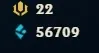 [LOL] CONTA COM 220 SKINS, PLATINA 1