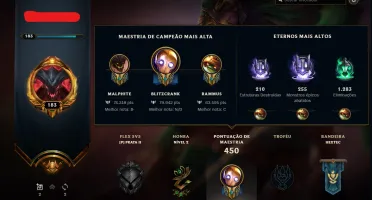 Conta LvL 190 c/ 634 skins