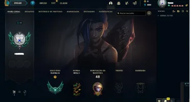 Conta League Of Legends - LOL - Platina 3 - 35 champ - 4 Ski