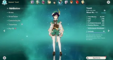 Conta AR 57 Xiao e Ayaka