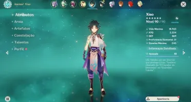 Conta AR 57 Xiao e Ayaka
