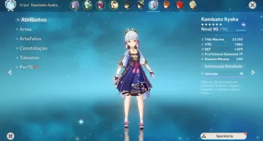 Conta AR 57 Xiao e Ayaka
