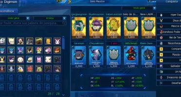 Conta boa com OX e mais LA Omegamon