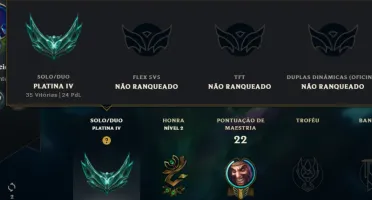 Conta do platina 4 lol