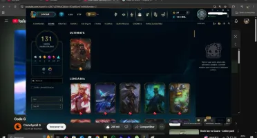 Conta League of Legends Nivel 300 muitas skins