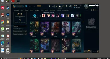 Conta League of Legends Nivel 300 muitas skins