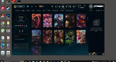 Conta League of Legends Nivel 300 muitas skins