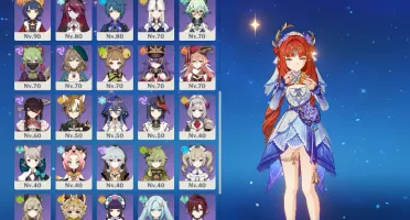 Conta Genshin 24 "5 Estrelas"