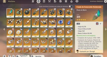 Conta Genshin 24 "5 Estrelas"