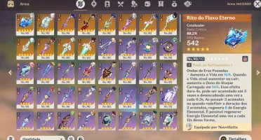 Conta Genshin 24 "5 Estrelas"