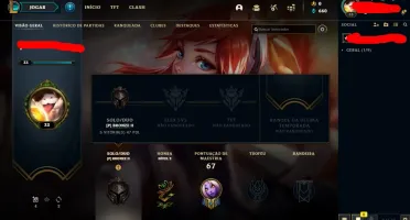 CONTA DE LOL UNRANKED 5/1 MD10 (NUNCA TEVE ELO)