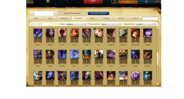 Conta league of legends 73 champs, 3 paginas de runas, 2skis