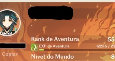 Conta com Xiao + Lança de Jade (Genshin Impact).