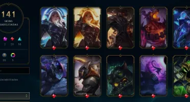 Conta League Of Legends Unranked  141 skins