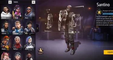 Conta Free Fire meio gemada