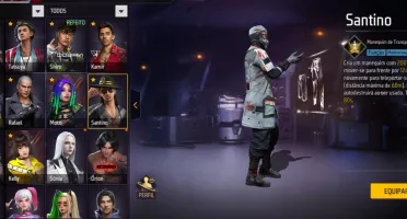 Conta Free Fire meio gemada