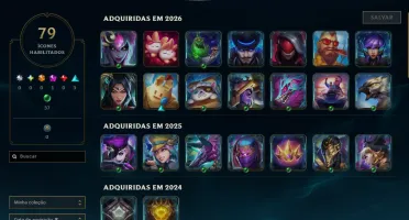 Conta Lol Platina, 22 Skins, Ultimate, 15K Ea, Honra 4