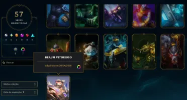 Conta Lol Platina, 22 Skins, Ultimate, 15K Ea, Honra 4