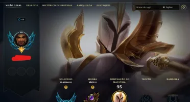 Conta Lol Platina, 22 Skins, Ultimate, 15K Ea, Honra 4