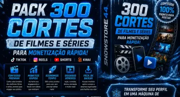 💸 300 Cortes Prontos Para Monetização – Tiktok, Reels E Etc