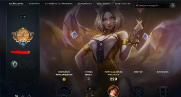 Fullacesso - 38 Skins - Level 120 - 87 Campeões