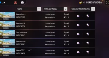 Conta free fire com calça anjo vermelha masculina