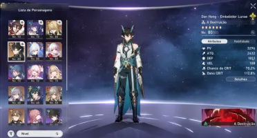Account honkai star rail Jingliu, Embibidor lunae and luocha
