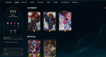 Prata 1 com TODOS os champs e 295 Skins ( MAIN MID )