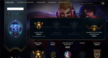 Conta ouro 2 com 147 skins e 112 champs