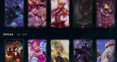 [20% OFF] CONTA LOL | OURO 4 | (115 CHAMPS & 66 SKINS)