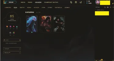 Conta League Of Legends