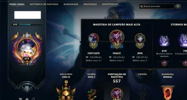 Conta ouro 3 com TODOS os champs e 113 Skins (LEVEL 613)